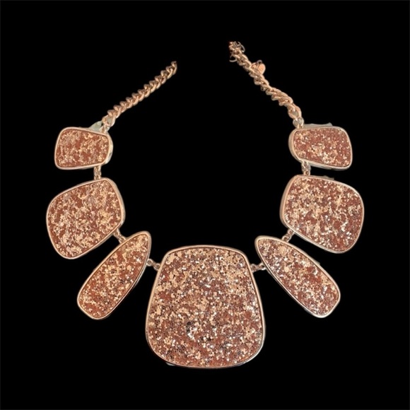 Aldo Rose Gold Sparkle Necklace - Picture 1 of 3